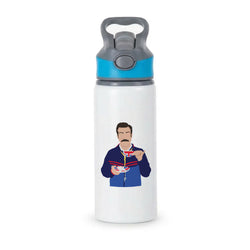 Ted Drinking Tea Active Water Bottle - Blue