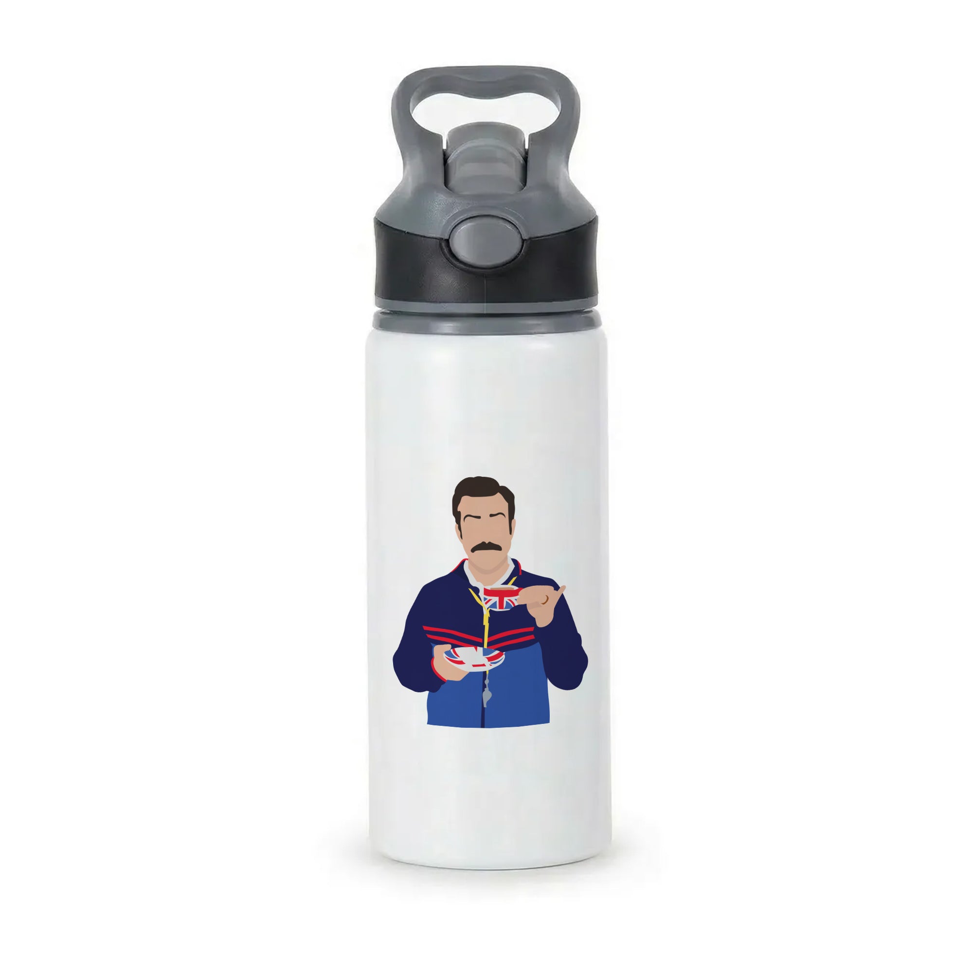 Ted Drinking Tea Active Water Bottle - Black