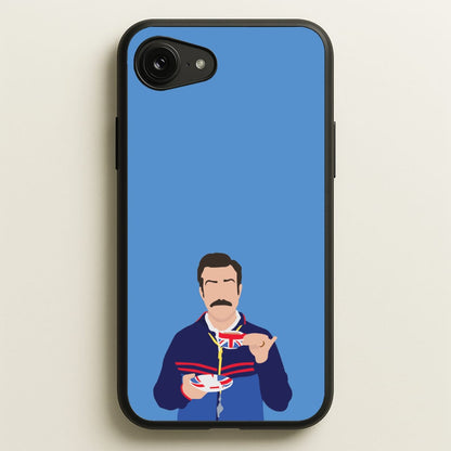 Ted Drinking Tea  - Ted Lasso Phone Case for iPhone 16e
