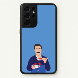 Ted Drinking Tea  - Ted Lasso Phone Case for Galaxy S21 Ultra