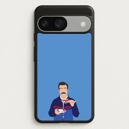 Ted Drinking Tea  - Ted Lasso Phone Case for Google Pixel 9 / 9 Pro