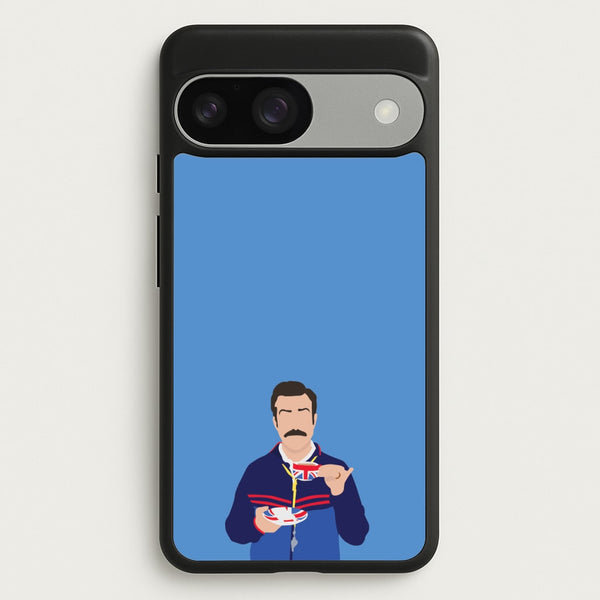 Ted Drinking Tea  - Ted Lasso Phone Case for Google Pixel 9 / 9 Pro