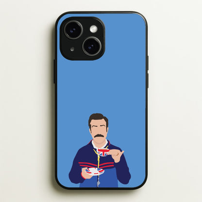 Ted Drinking Tea  - Ted Lasso Phone Case for iPhone 14 Plus