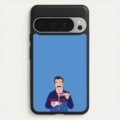 Ted Drinking Tea  - Ted Lasso Phone Case for Google Pixel 9 Pro XL