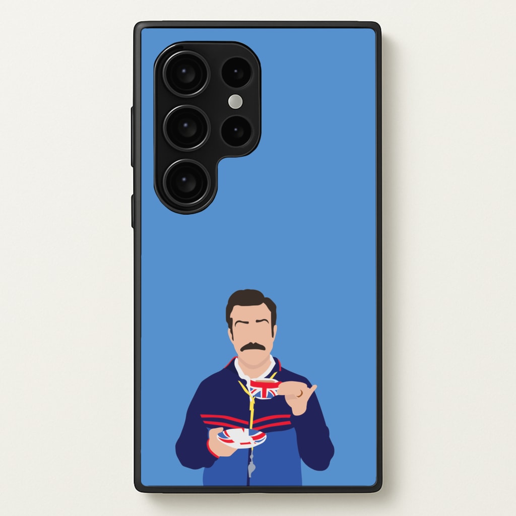 Ted Drinking Tea  - Ted Lasso Phone Case for Galaxy S24 Ultra