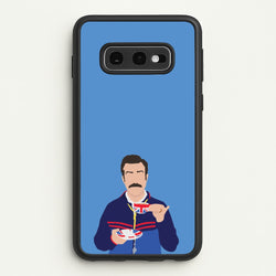 Ted Drinking Tea  - Ted Lasso Phone Case for Galaxy S10e