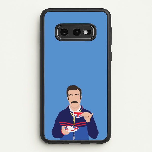 Ted Drinking Tea  - Ted Lasso Phone Case for Galaxy S10e