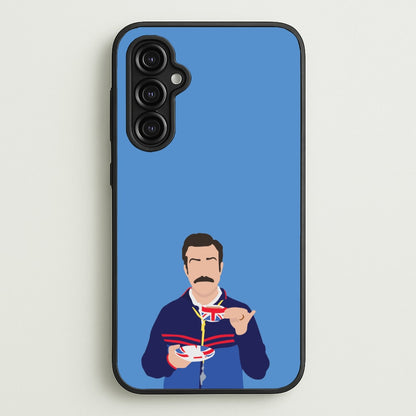 Ted Drinking Tea  - Ted Lasso Phone Case for Galaxy A14