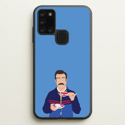 Ted Drinking Tea  - Ted Lasso Phone Case for Galaxy A21s