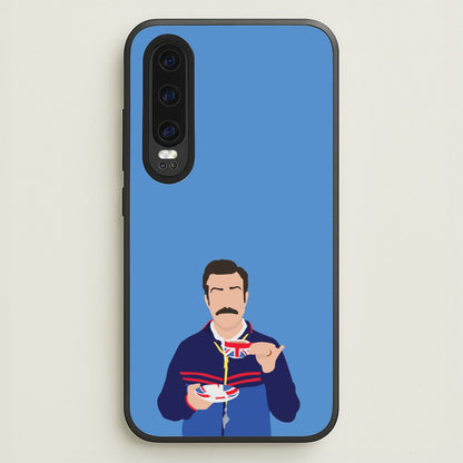 Ted Drinking Tea  - Ted Lasso Phone Case for Huawei P30