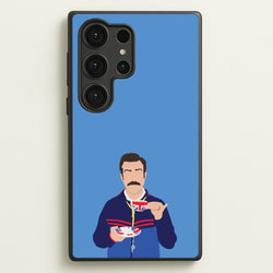 Ted Drinking Tea  - Ted Lasso Phone Case for Galaxy S25 Ultra