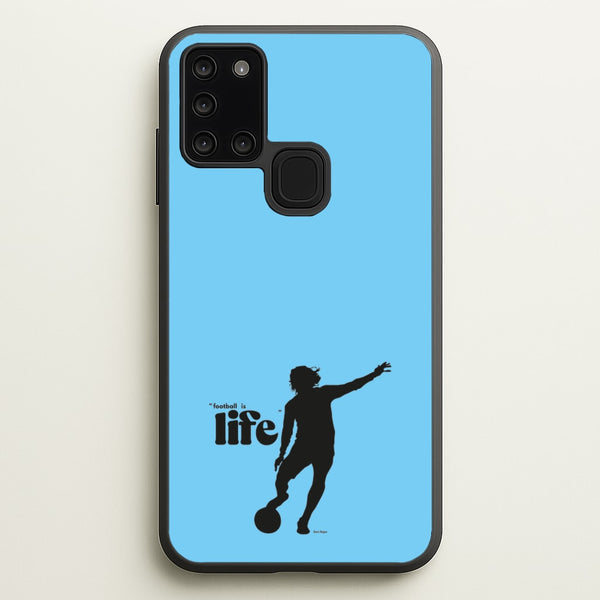 Football Is Life  - Ted Lasso Phone Case for Galaxy A21s