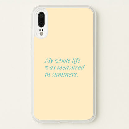 Measured In Summers  - The Summer I Turned Pretty Phone Case for Huawei P20