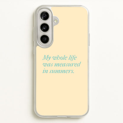 Measured In Summers  - The Summer I Turned Pretty Phone Case for Galaxy A56