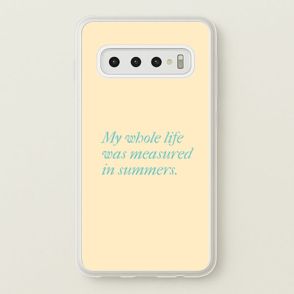 Measured In Summers  - The Summer I Turned Pretty Phone Case for Galaxy S10 Plus