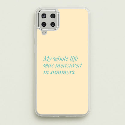 Measured In Summers  - The Summer I Turned Pretty Phone Case for Galaxy A12