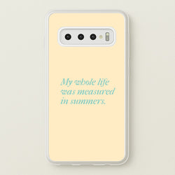 Measured In Summers  - The Summer I Turned Pretty Phone Case for Galaxy S10