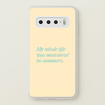 Measured In Summers  - The Summer I Turned Pretty Phone Case for Galaxy S10