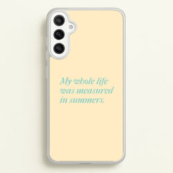 Measured In Summers  - The Summer I Turned Pretty Phone Case for Galaxy A34