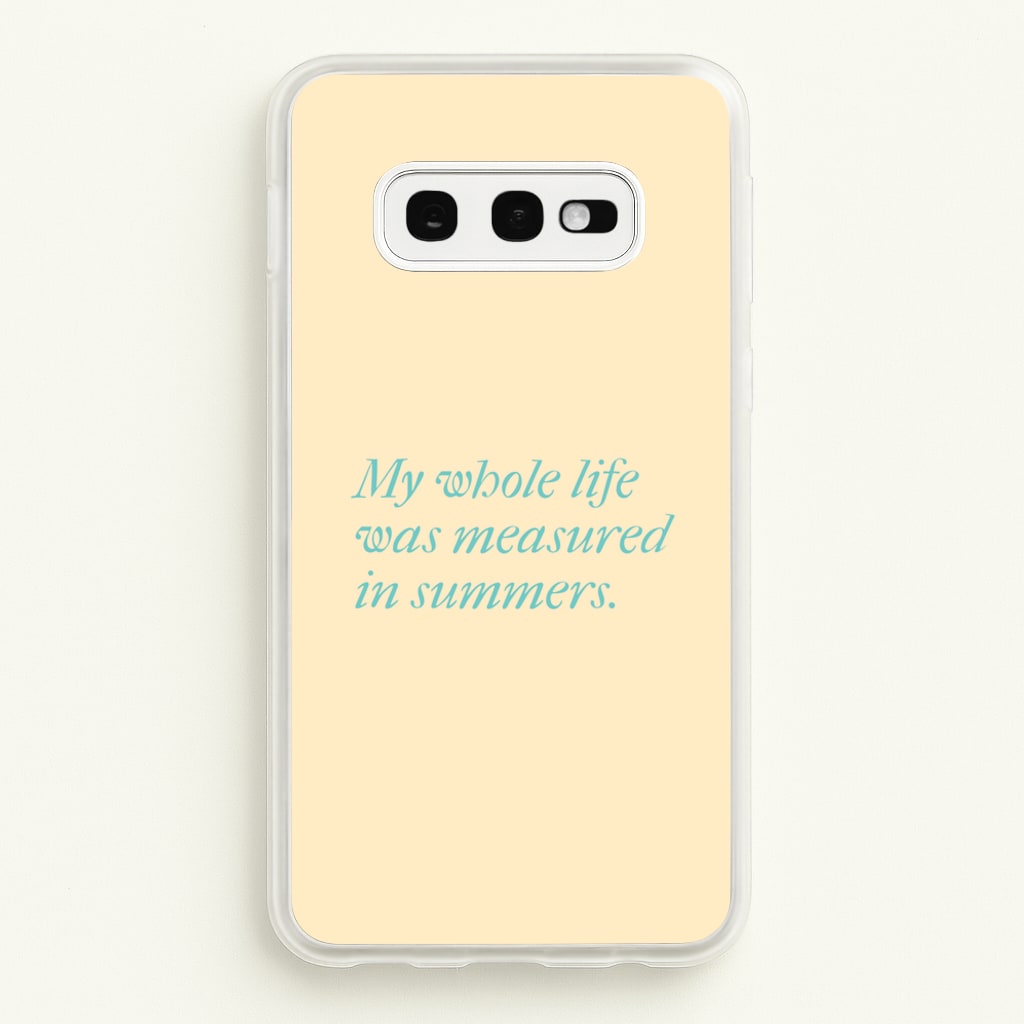 Measured In Summers  - The Summer I Turned Pretty Phone Case for Galaxy S10e