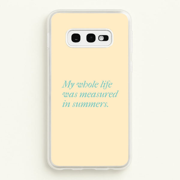 Measured In Summers  - The Summer I Turned Pretty Phone Case for Galaxy S10e