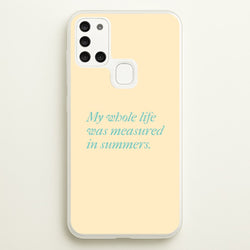 Measured In Summers  - The Summer I Turned Pretty Phone Case for Galaxy A21s