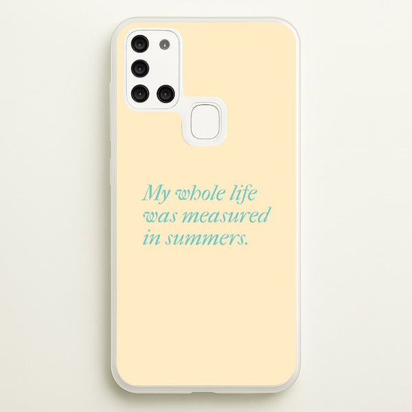 Measured In Summers  - The Summer I Turned Pretty Phone Case for Galaxy A21s