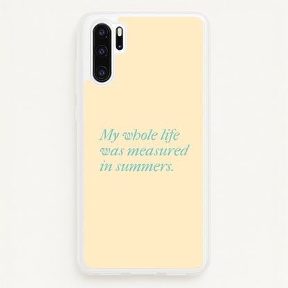 Measured In Summers  - The Summer I Turned Pretty Phone Case for Huawei P30 Pro