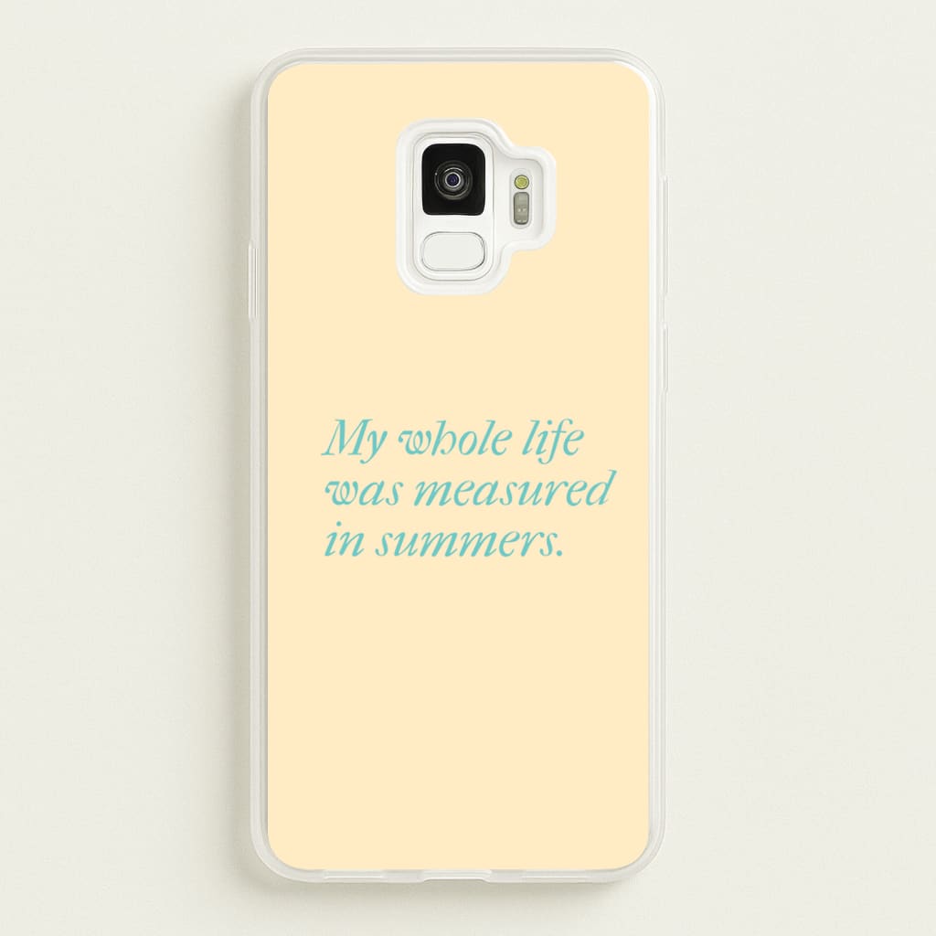 Measured In Summers  - The Summer I Turned Pretty Phone Case for Galaxy S9