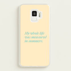 Measured In Summers  - The Summer I Turned Pretty Phone Case for Galaxy S9