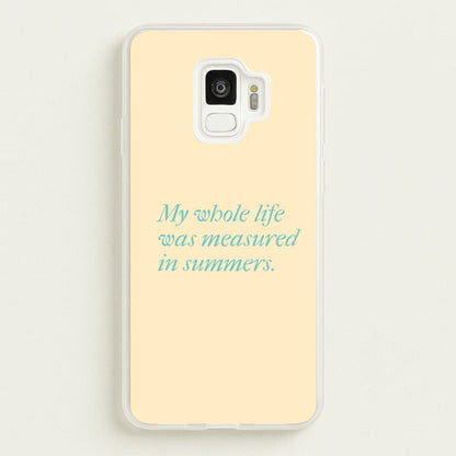 Measured In Summers  - The Summer I Turned Pretty Phone Case for Galaxy S9