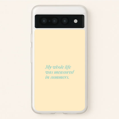 Measured In Summers  - The Summer I Turned Pretty Phone Case for Google Pixel 7 Pro