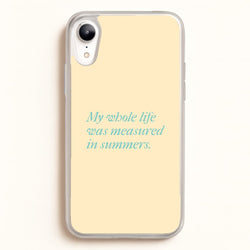 Measured In Summers  - The Summer I Turned Pretty Phone Case for iPhone XR