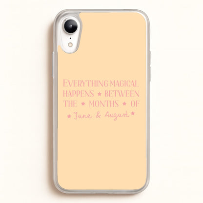 Everything Magical Happens  - The Summer I Turned Pretty Phone Case for iPhone XR