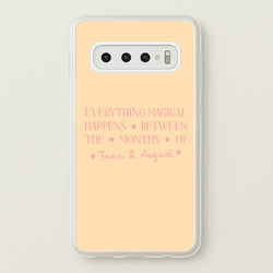 Everything Magical Happens  - The Summer I Turned Pretty Phone Case for Galaxy S10 Plus
