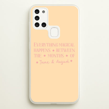 Everything Magical Happens  - The Summer I Turned Pretty Phone Case for Galaxy A21s