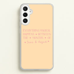 Everything Magical Happens  - The Summer I Turned Pretty Phone Case for Galaxy A34
