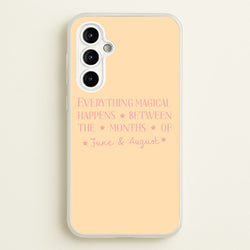 Everything Magical Happens  - The Summer I Turned Pretty Phone Case for Galaxy A54