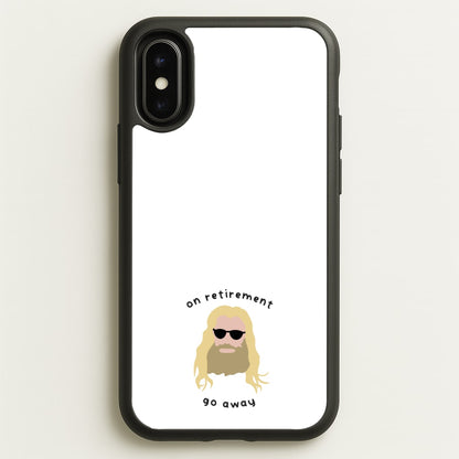 On Retirement  - Marvel Phone Case for iPhone X / XS