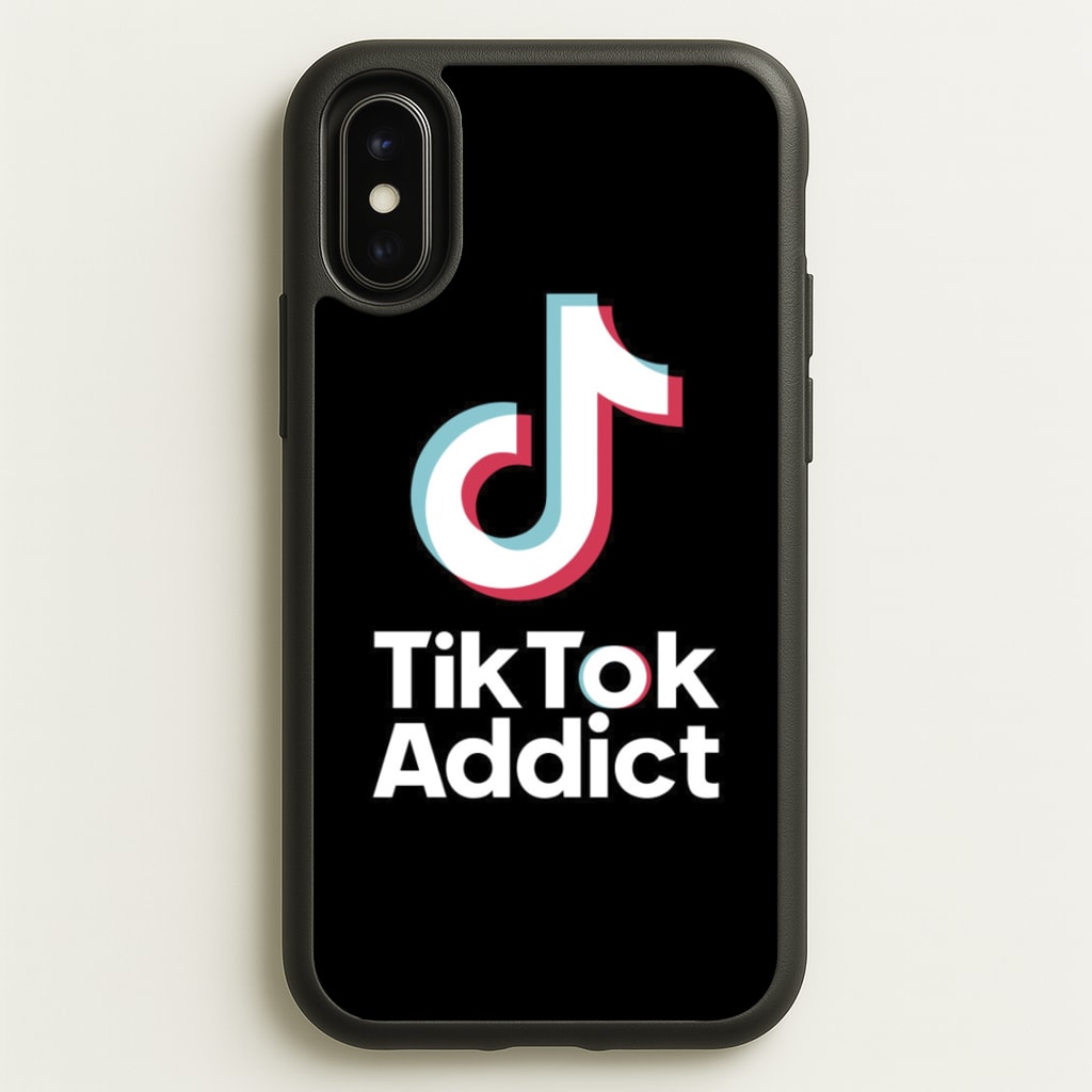 TikTok Addict  - TikTok Phone Case for iPhone X / XS