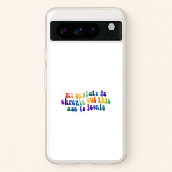 My Anxiety Is Chronic But This Ass Is Iconic - TikTok  - TikTok Phone Case for Google Pixel 8 Pro