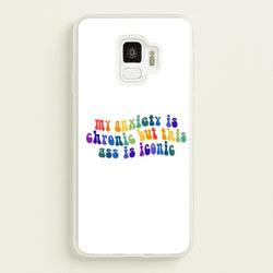 My Anxiety Is Chronic But This Ass Is Iconic - TikTok  - TikTok Phone Case for Galaxy S9