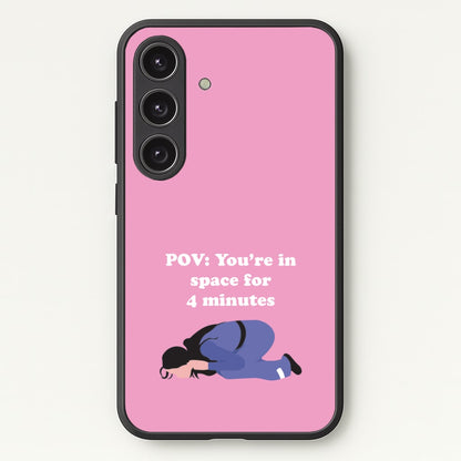 POV: You're In Space For 4 Minutes  - Memes Phone Case for Galaxy S25 Plus