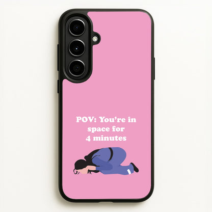 POV: You're In Space For 4 Minutes  - Memes Phone Case for Galaxy A56
