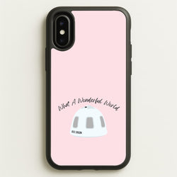What A Wonderful World Space Launch  - Memes Phone Case for iPhone X / XS
