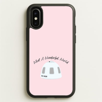 What A Wonderful World Space Launch  - Memes Phone Case for iPhone X / XS