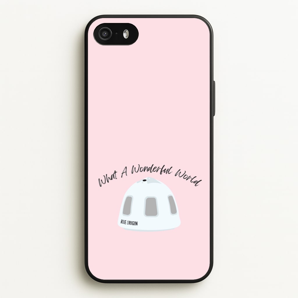 What A Wonderful World Space Launch  - Memes Phone Case for iPhone 5 / 5s / SE 2016
