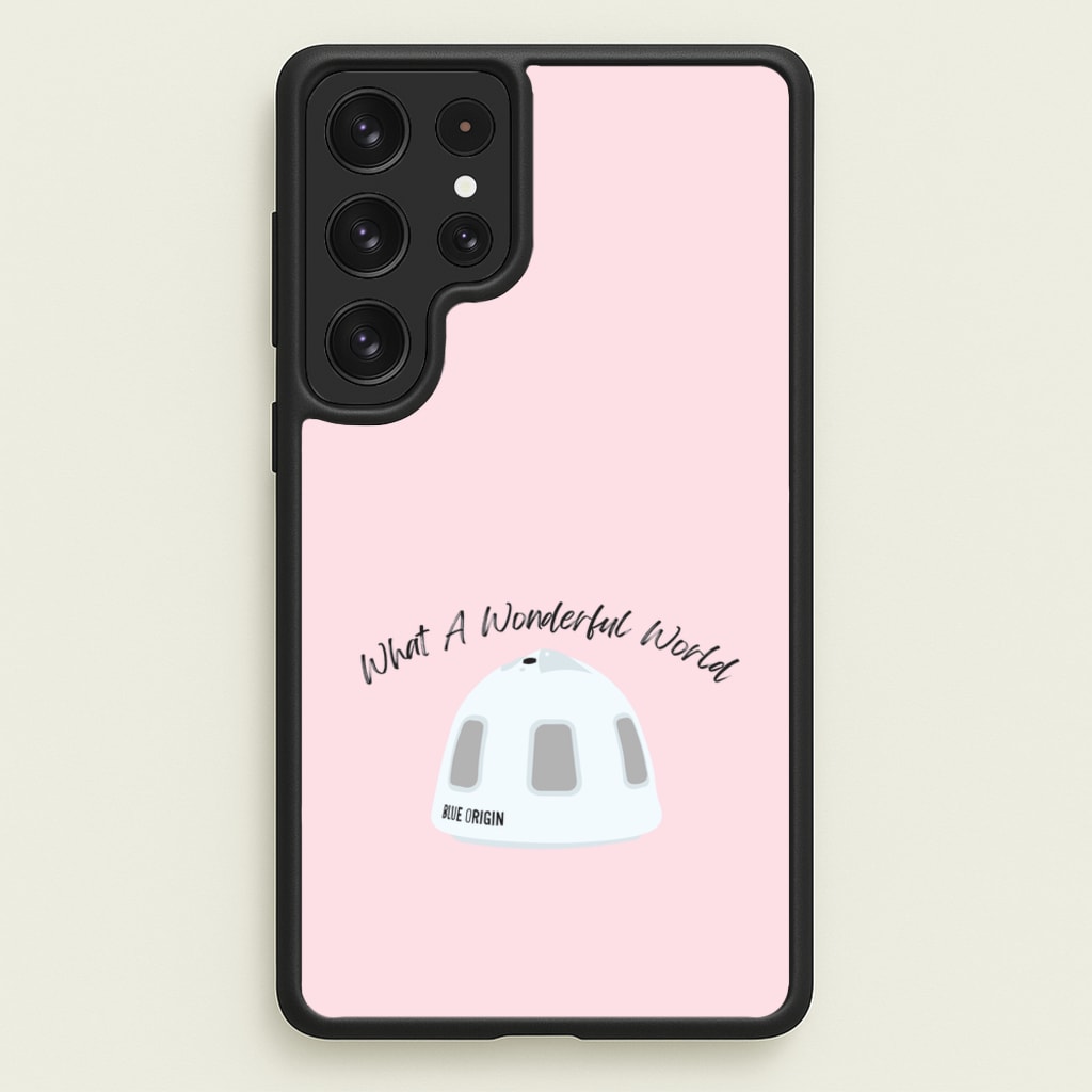 What A Wonderful World Space Launch  - Memes Phone Case for Galaxy S22 Ultra