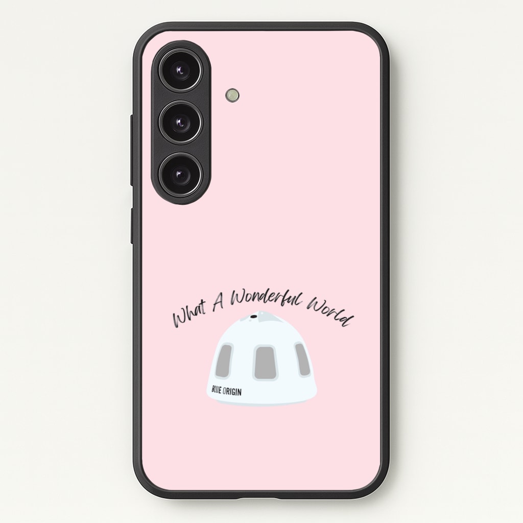 What A Wonderful World Space Launch  - Memes Phone Case for Galaxy S25