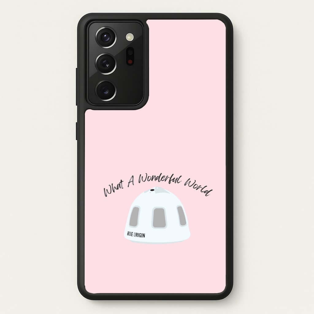 What A Wonderful World Space Launch  - Memes Phone Case for Galaxy Note 20 Ultra